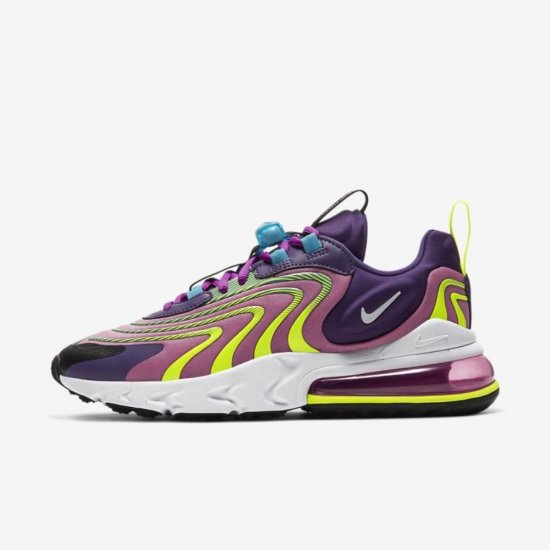 Nike Air Max 270 React ENG | Eggplant / Magic Flamingo / Vivid Purple / White - Click Image to Close