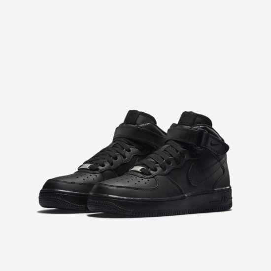 Nike Air Force 1 Mid 06 | Black / Black - Click Image to Close
