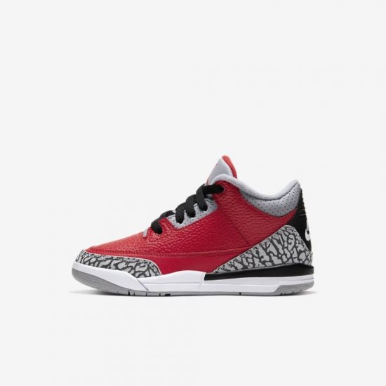 Jordan 3 Retro SE | Fire Red / Cement Grey / Black / Fire Red - Click Image to Close