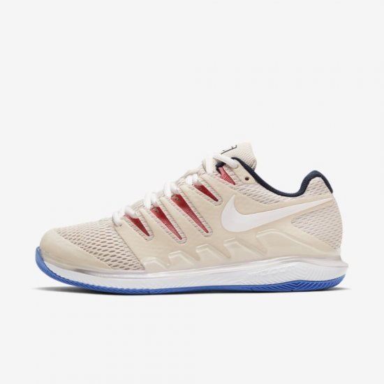 NikeCourt Air Zoom Vapor X | Light Orewood Brown / Sunblush / Obsidian / White - Click Image to Close