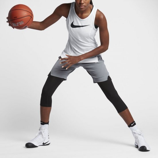Nike Dry Elite | White / White / White / Black - Click Image to Close