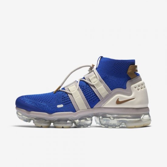 Nike Air VaporMax Flyknit Utility | Racer Blue / Moon Particle / Light Cream / Muted Bronze - Click Image to Close