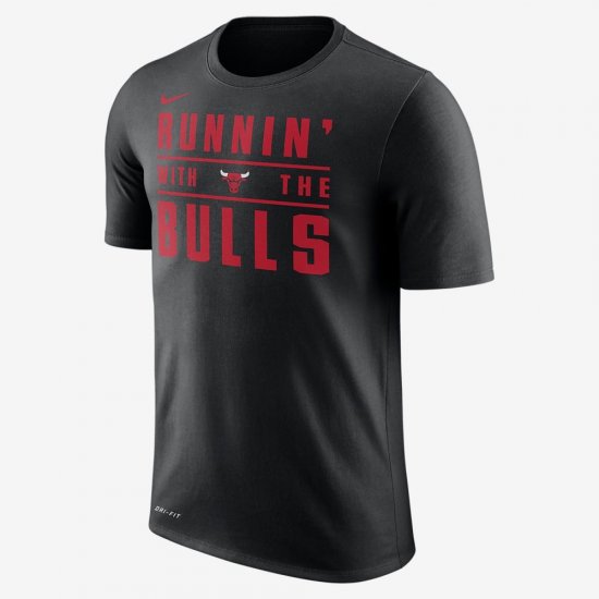 Chicago Bulls Nike Dry | Black - Click Image to Close