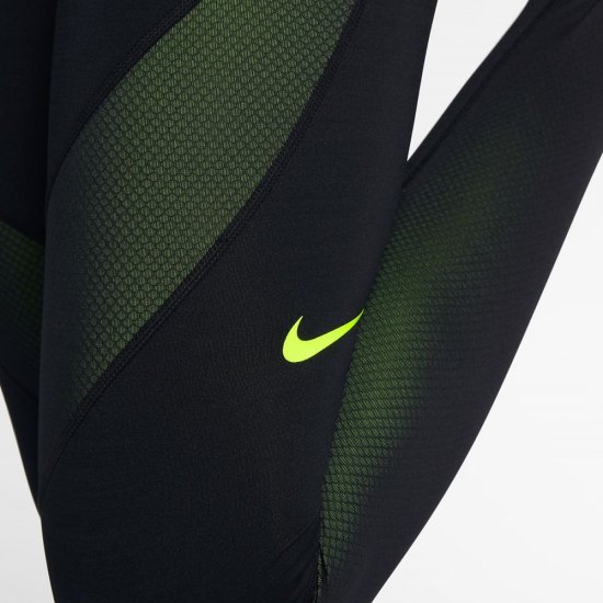 Nike Pro HyperWarm | Black / Volt - Click Image to Close