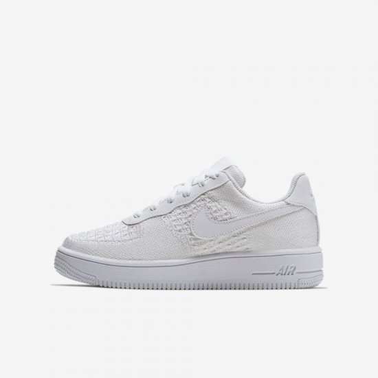 Nike Air Force 1 Flyknit 2.0 | White / White / White - Click Image to Close