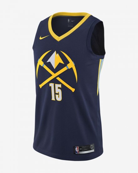 Nikola Jokic City Edition Swingman Jersey (Denver Nuggets) | College Navy - Click Image to Close