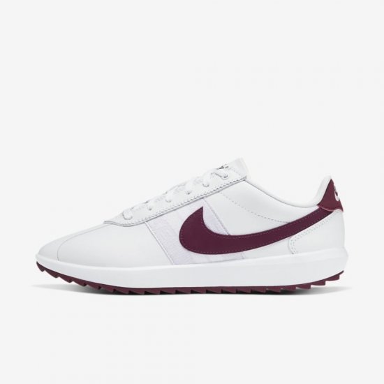 Nike Cortez G | White / Barely Grape / Plum Dust / Villain Red - Click Image to Close