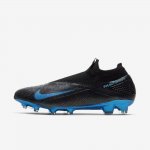 Nike Phantom Vision 2 Elite Dynamic Fit FG | Black / Anthracite / Laser Blue