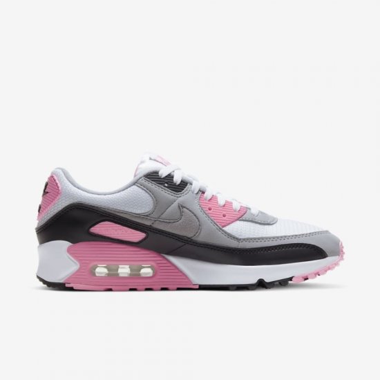 Nike Air Max 90 | White / Rose / Black / Particle Grey - Click Image to Close