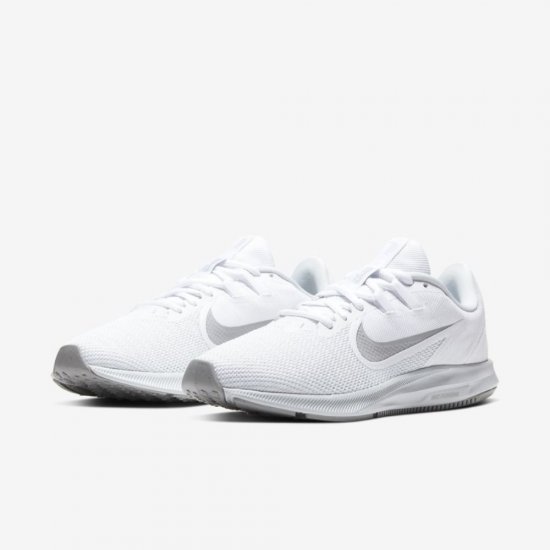 Nike Downshifter 9 | White / Pure Platinum / Wolf Grey - Click Image to Close