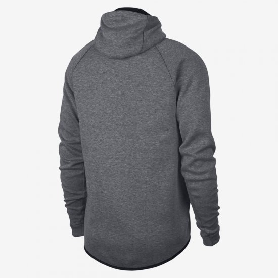 England Tech Fleece Windrunner | Carbon Heather / Black / White - Click Image to Close