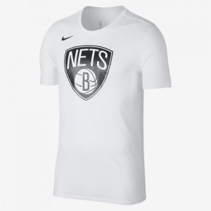Brooklyn Nets Nike Dry Logo | White