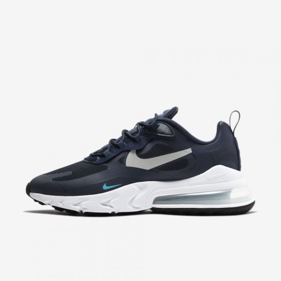 Nike Air Max 270 React | Obsidian / Blue Fury / White / Light Smoke Grey - Click Image to Close