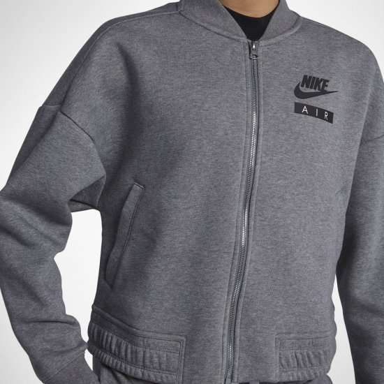 Nike Air Rally Fleece | Carbon Heather / Cool Grey / Black - Click Image to Close