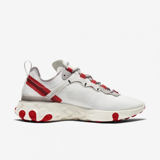 Nike React Element 55 | Platinum Tint / Track Red / Black / Silver Lilac - Click Image to Close