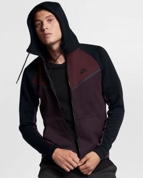 Nike Sportswear Tech Fleece Windrunner | Port Wine / Heather / Black / Black