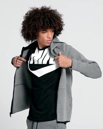 Nike Sportswear Tech Fleece Windrunner | Black / Black / Black - Click Image to Close