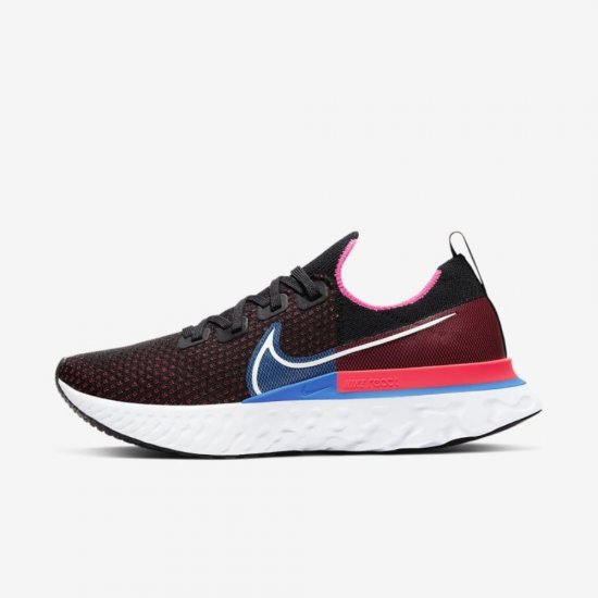 Nike React Infinity Run Flyknit | Black / Red Orbit / Photo Blue / White - Click Image to Close