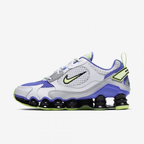 Nike Shox TL Nova | White / Barely Volt / Black / Sapphire - Click Image to Close