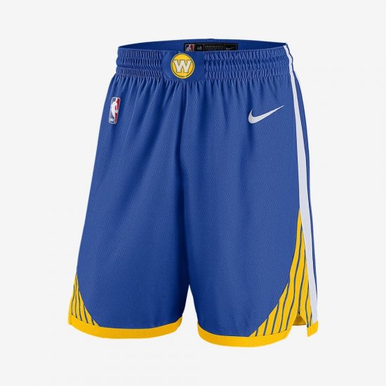 Golden State Warriors Nike Icon Edition Swingman | Rush Blue / White / Amarillo / White - Click Image to Close