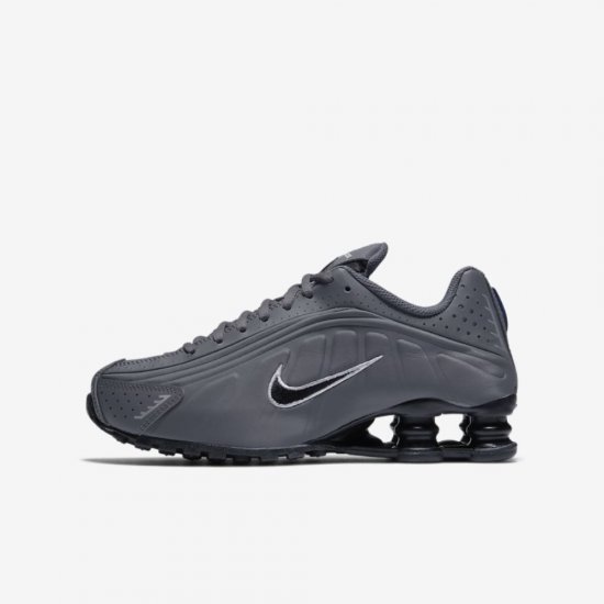 Nike Shox R4 | Dark Grey / Metallic Silver / Black - Click Image to Close