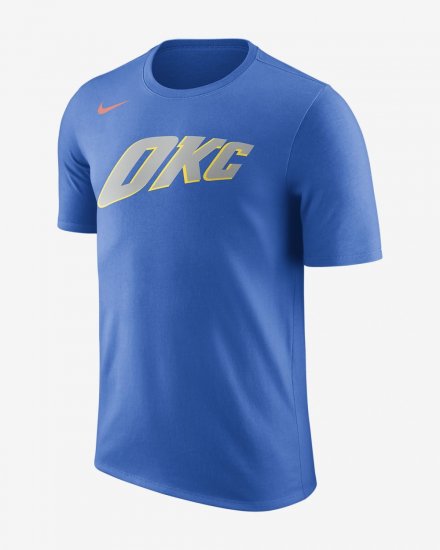 Oklahoma City Thunder City Edition Nike Dry | Signal Blue - Click Image to Close