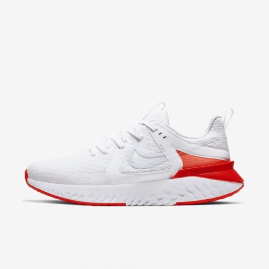 Nike Legend React 2 | White / Red Orbit / Half Blue - Click Image to Close