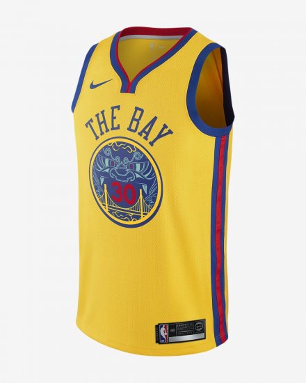 Stephen Curry City Edition Swingman Jersey (Golden State Warriors) | Amarillo - Click Image to Close