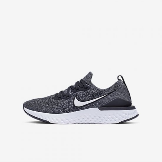 Nike Epic React Flyknit 2 | Black / White / White - Click Image to Close