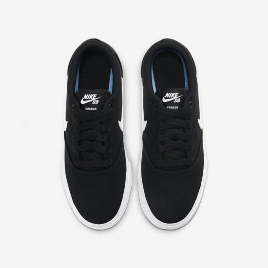 Nike SB Charge Canvas | Black / Black / White - Click Image to Close