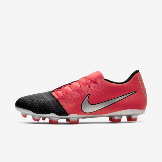 Nike PhantomVNM Club FG | Laser Crimson / Black / Metallic Silver - Click Image to Close