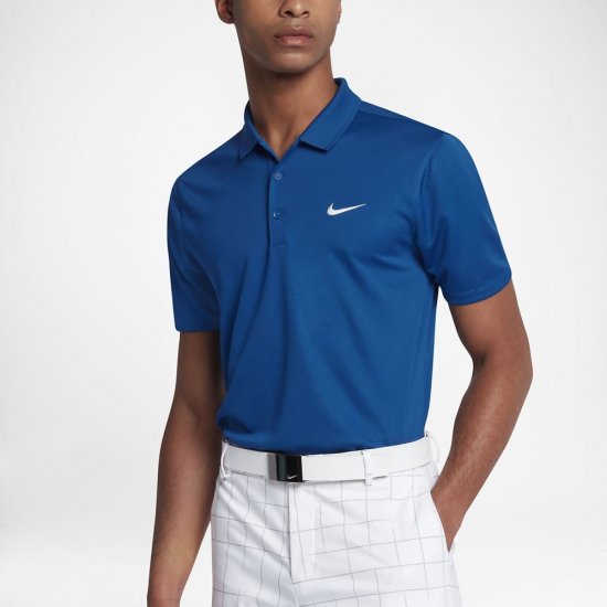 Nike Victory Slim Fit Solid | Blue Jay / White - Click Image to Close