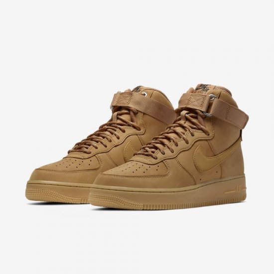 Nike Air Force 1 High '07 | Flax / Gum Light Brown / Black / Wheat - Click Image to Close