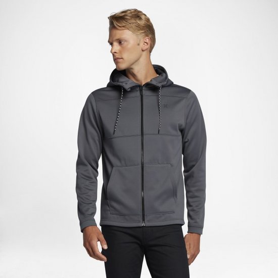 Hurley Therma Protect Zip | Dark Grey / Black - Click Image to Close