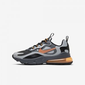 Nike Air Max 270 React Winter | Black / Wolf Grey / Dark Grey / Total Orange