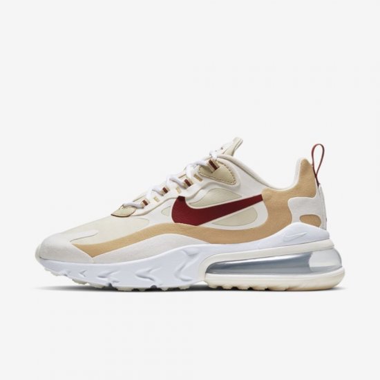 Nike Air Max 270 React | Team Gold / Club Gold / Pale Ivory / Cinnamon - Click Image to Close