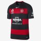 2017/18 Western Sydney FC Stadium Home | University Red / Black / Black / White