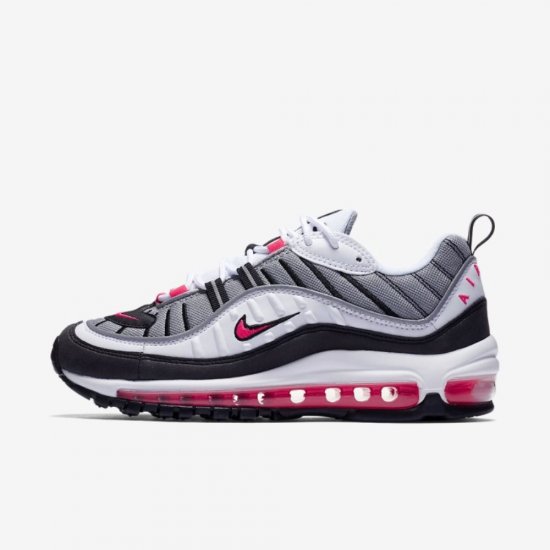 Nike Air Max 98 | White / Dust / Reflect Silver / Solar Red - Click Image to Close