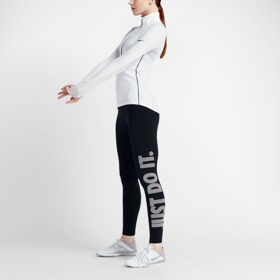 Nike Pro Warm | Black / White - Click Image to Close