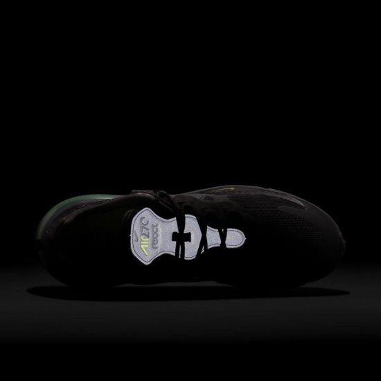 Nike Air Max 270 React | Black / Volt / Dark Grey - Click Image to Close