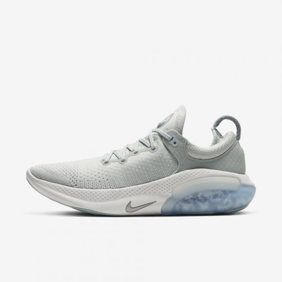 Nike Joyride Run Flyknit | Light Silver / Ocean Cube / Platinum Tint / Metallic Silver - Click Image to Close