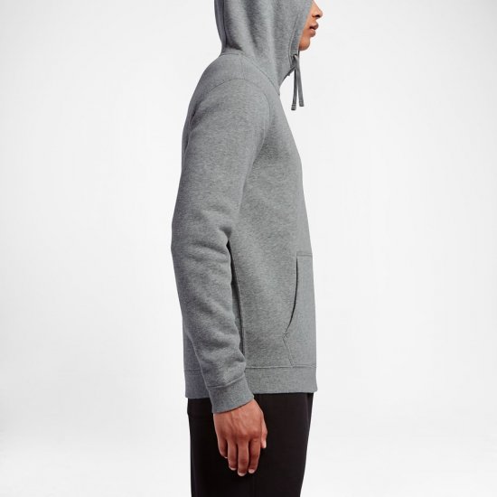 Nike Sportswear Full-Zip | Dark Grey Heather / Dark Grey Heather / White - Click Image to Close