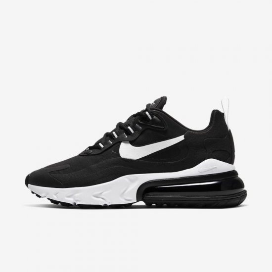 Nike Air Max 270 React | Black / Black / Black / White - Click Image to Close