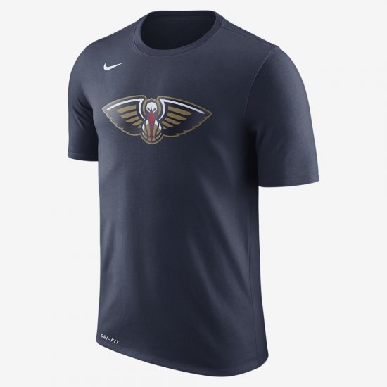 New Orleans Pelicans Nike Dry Logo | College Navy - Click Image to Close