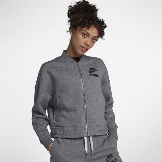Nike Air Rally Fleece | Carbon Heather / Cool Grey / Black - Click Image to Close
