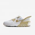 Nike Air Max 90 FlyEase | White / White / Black / Metallic Gold