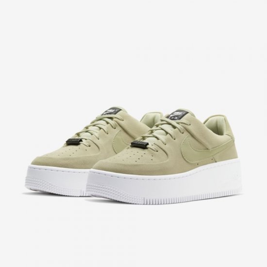 Nike Air Force 1 Sage Low | Olive Aura / White / Black / Olive Aura - Click Image to Close