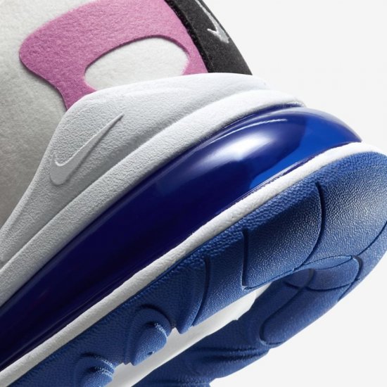 Nike Air Max 270 React | Summit White / Cosmic Fuchsia / Black / Hyper Blue - Click Image to Close