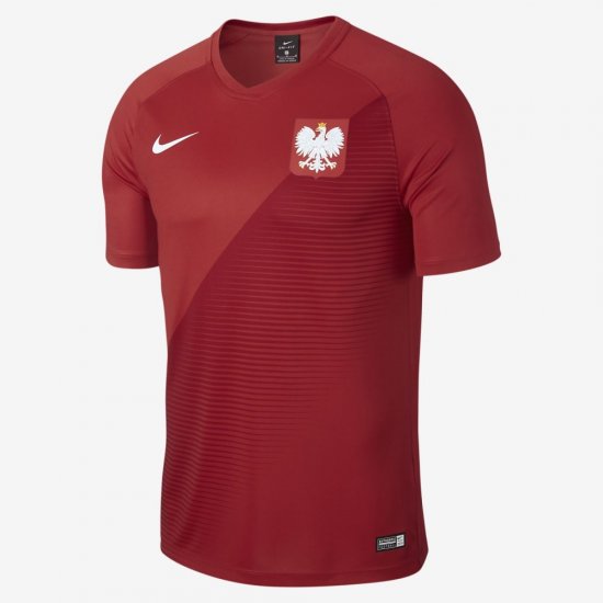 2018 Poland Stadium Away | Sport Red / Gym Red / White - Click Image to Close