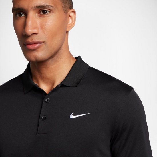 Nike Victory Slim Fit Solid | Black / White - Click Image to Close